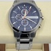 Armani Exchange Silver Tone Men's Chronograph Wrist Watch 
