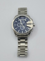 Diesel Men's Mega Chief Chronograph Silver Tone Wrist Watch