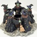 Circle of Witches Halloween Tea Light Candle Holder 