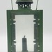 Vintage 8" Green Metal Storm Lantern *Made in England*