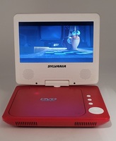 Sylvania Portable Swivel DVD Player Model SDVD7060-COMBO-RED