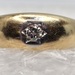 10 Karat Yellow Gold Band W/ 1 Diamond Ring - Size 10.25