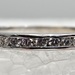 10k White Gold 9 Round Channel Set Diamond Band - Size 8.75