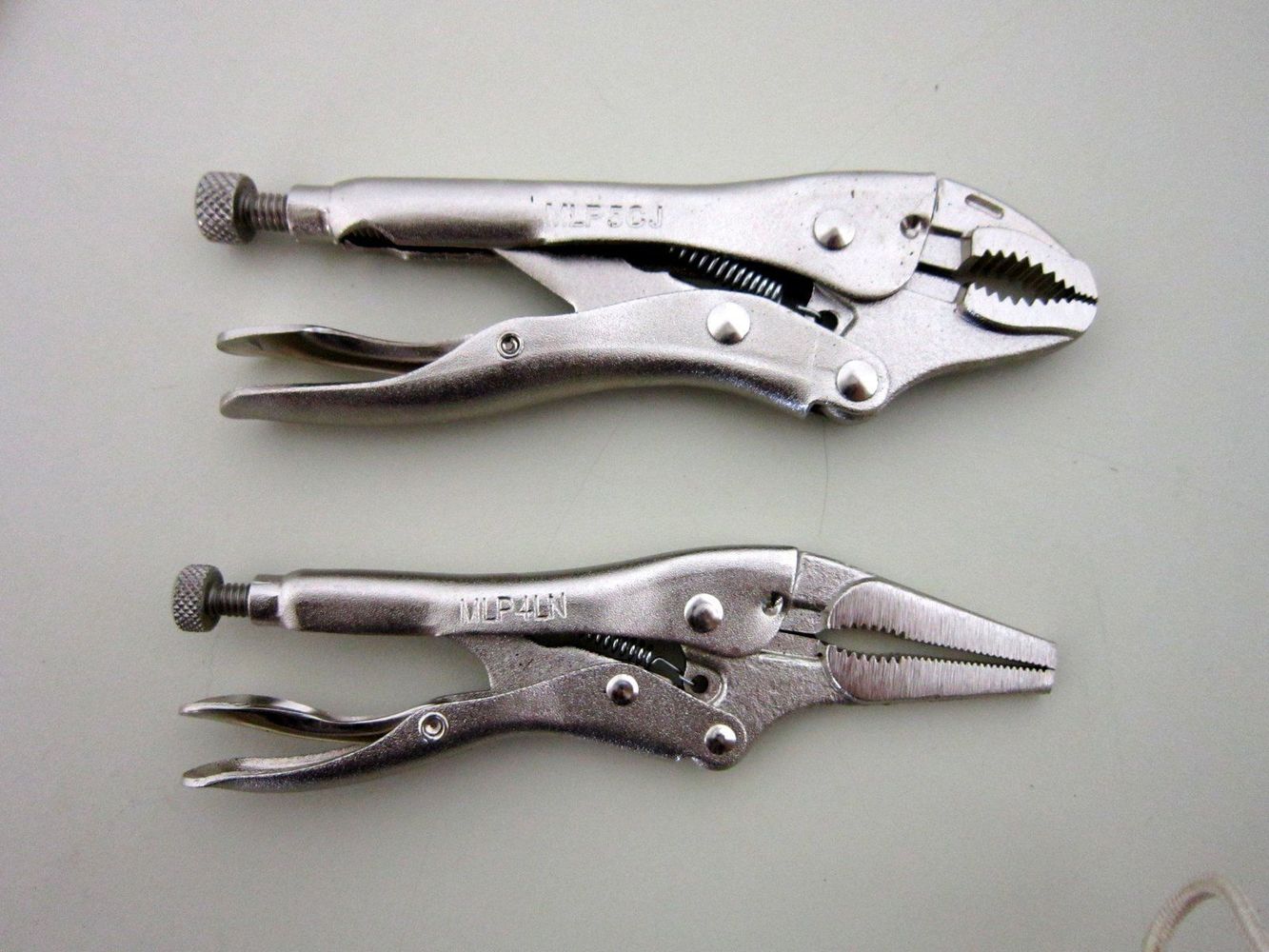 MAC TOOLS Locking Pliers Set 10 Pc. Curved Wire Cutter Straight Long