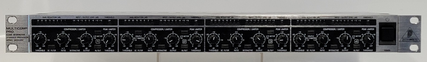 Behringer Multicom Pro Rackmount 4-Channel Audio Dynamics Processor (MDX4400)
