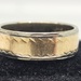 14k Two Tone White/Yellow Gold Band Ring - Size 6