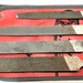 Set of 4 SNAP ON Red Handle Flat Files HF614 HF615 HF616 HF617 w/ C0414 Kit Bag