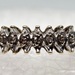 10k Yellow Gold Marquise Style Band With 7 Round Diamonds - Size 7.75