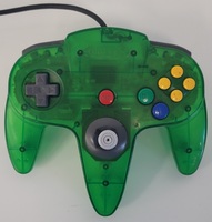 Nintendo N64 OEM Controller - CLEAR JUNGLE GREEN (NUS-005) **Tested & Working**
