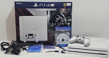 Destiny 2 Limited Edition PS4 Pro 1TB Console Bundle - Glacier White - Complete