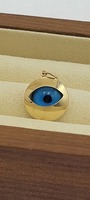10k Yellow Gold Evil Eye Pendant
