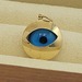 10k Yellow Gold Evil Eye Pendant