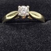 14 Karat Yellow Gold Solitaire Ring - Size 5