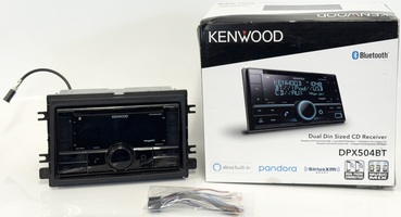 Kenwood DPX504BT Double Din Bluetooth and CD Deck with Harness and Manual