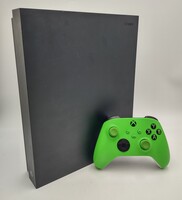 Microsoft Xbox One X Console (1787) 1Tb W/Green Controller and Cords