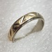 10k Two Tone Yellow/White Gold Band - Size 8