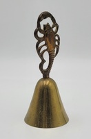 Vintage Brass Lobster Dinner Bell 5 3/8"