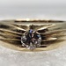 10 Karat Yellow Gold Band With 1 Diamond - Size 7