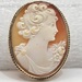 10k Yellow Gold Cameo Brooch 