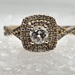 10 Karat Rose Gold Diamond Cluster Ring - Size 5.5
