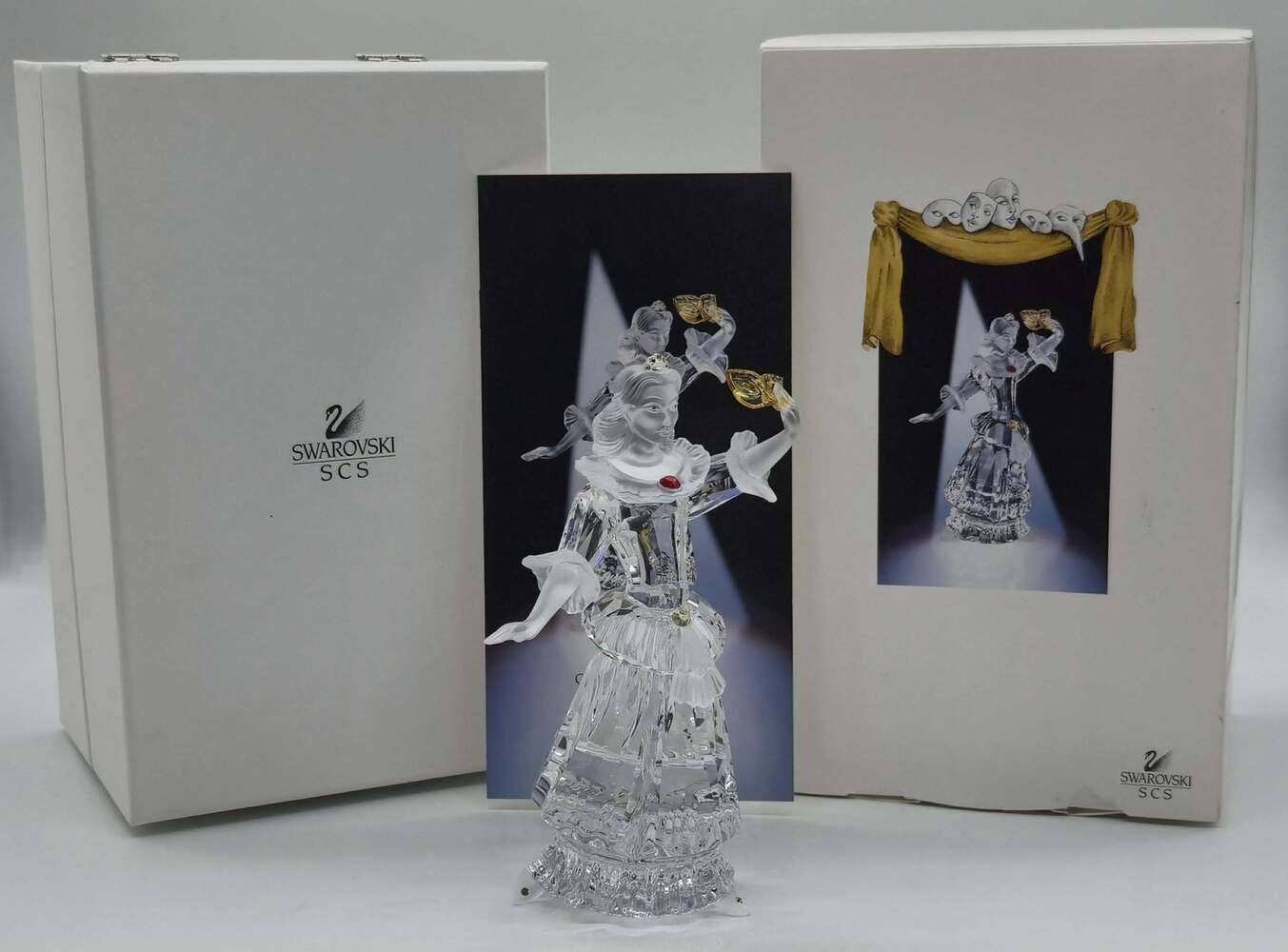 Swarovski SCS 2000 Masquerade Columbine Crystal Figurine w/ Box