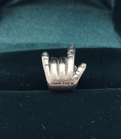 Chamilia 0.925% Silver "I Love You" Sign Language Bead Charm