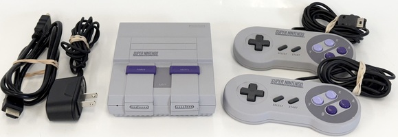 Super NES SNES Control Deck Model CLV-201 with 2 Paddles 