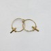 10 Karat Yellow Gold Cross Hoop Earrings