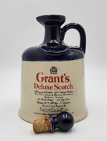 Vintage Grant's Deluxe Scotch Glazed Stoneware Decanter with Stopper