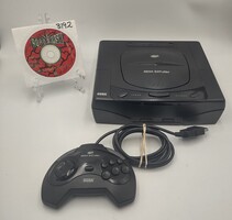 Sega Saturn Console (MK-80000) Model 1 W/Controller, Cords + Game *Working!!