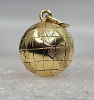 14 Karat Yellow Gold Globe Pendant