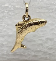 14K Yellow Gold Fish Charm