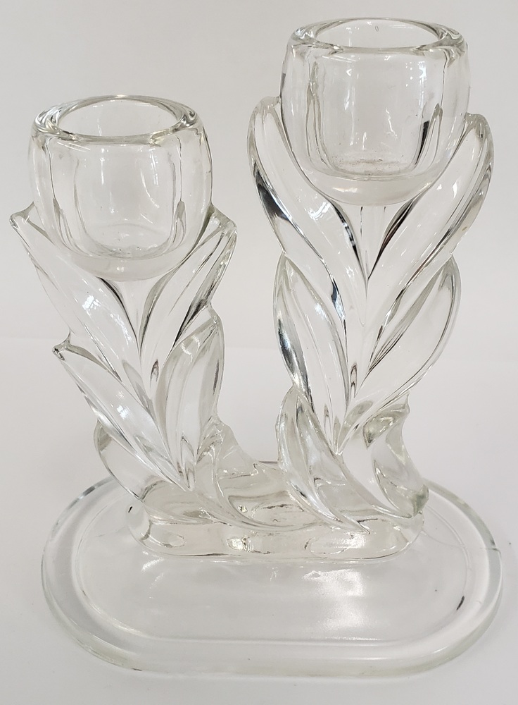 Glass Flower Candlesticks Avenue Shop Swap & Sell