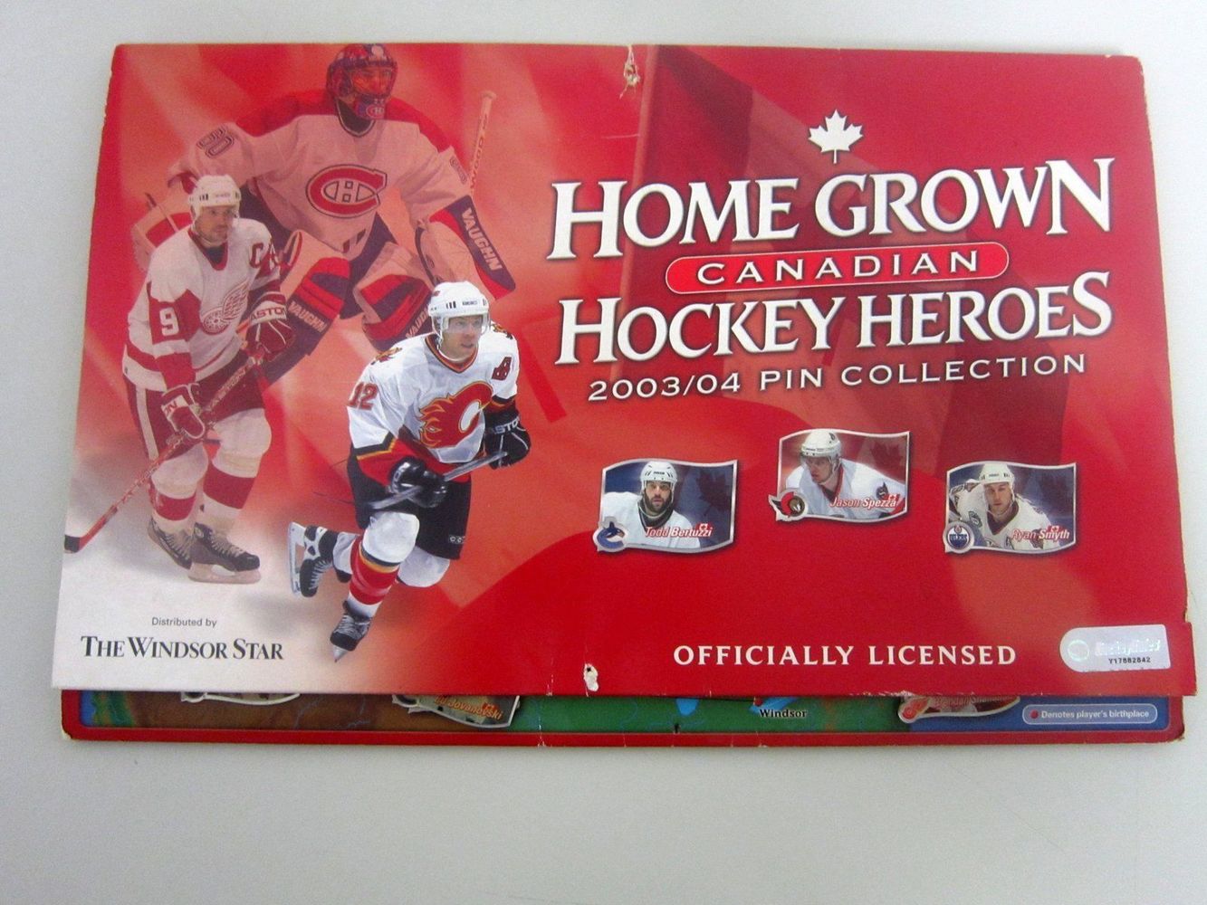 HOME GROWN CANADIAN HOCKEY HEROES 2003/04 PIN COLLECTION Full Set