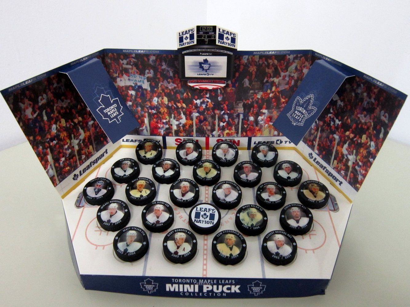 NHL Toronto Maple Leaf 2003/04 Mini Puck Collection Complete Set