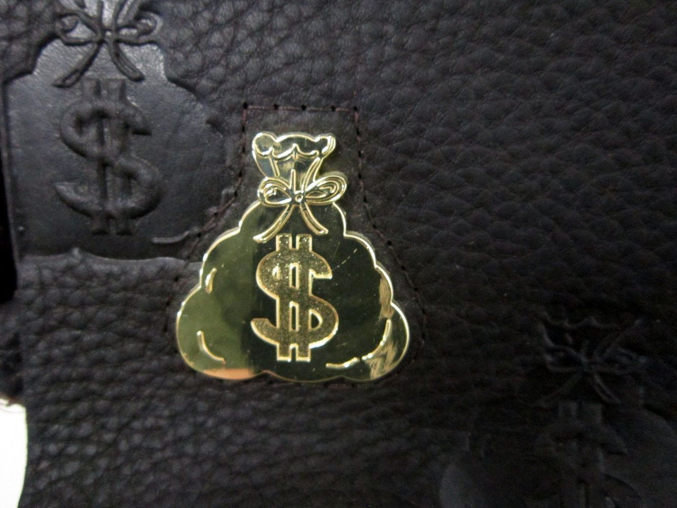 Gene Simmons MONEY BAG Dark Brown Leather Large Satchel Limited Edition