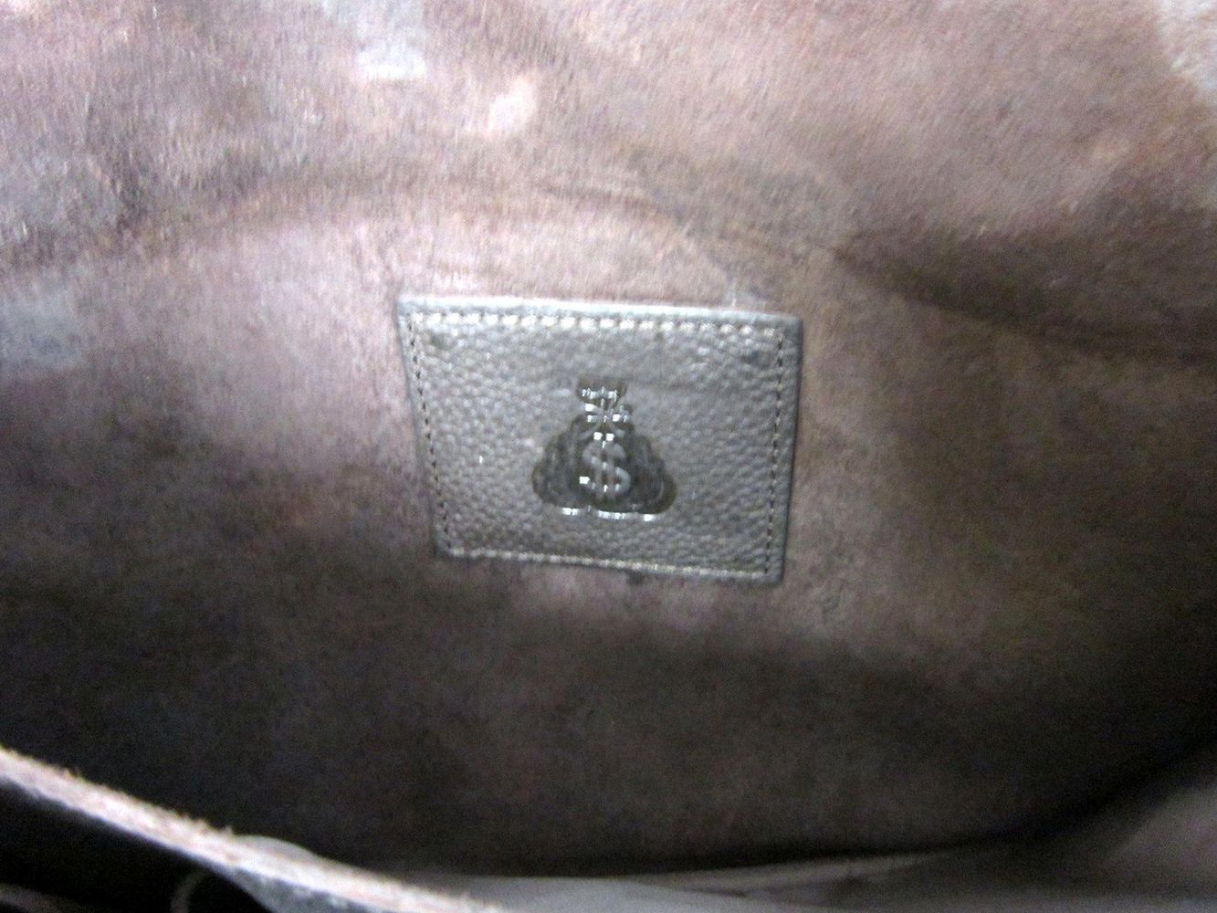 Gene Simmons MONEY BAG Dark Brown Leather Large Satchel Limited Edition