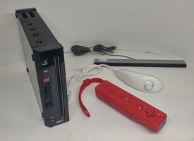 Nintendo Wii Black Console (RVL-001) W/All Cords and Accessories!