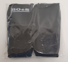 Boes Muay Thai Kickboxing Cloth Shin Guards - Black