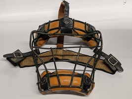 Vintage Cooper Catchers Mask Umpire Leather Face Protector Wire 620804 Japan