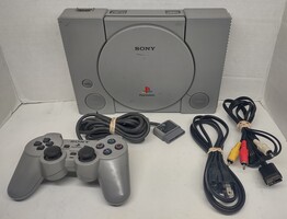 PlayStation (SCPH-9001) With Wired Controller and All Cords - TESTED!!