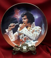 VINTAGE THE BRADFORD EXCHANGE COLLECTORS PLATE - THE KING BY NATE GIORGIO 